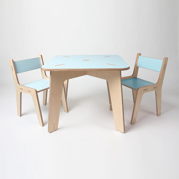 סט שולחן ושני כיסאות 6 צבעים לבחירה